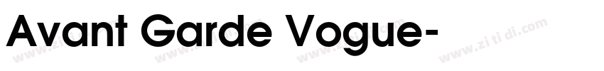 Avant Garde Vogue字体转换